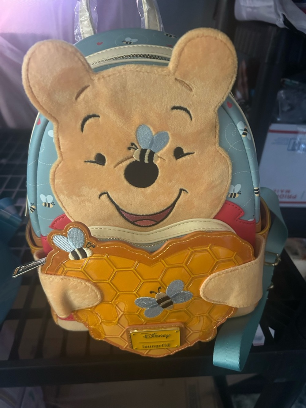Disney Winnie the Pooh Honey Pot Backpack - Yellow & Blue Loungfly